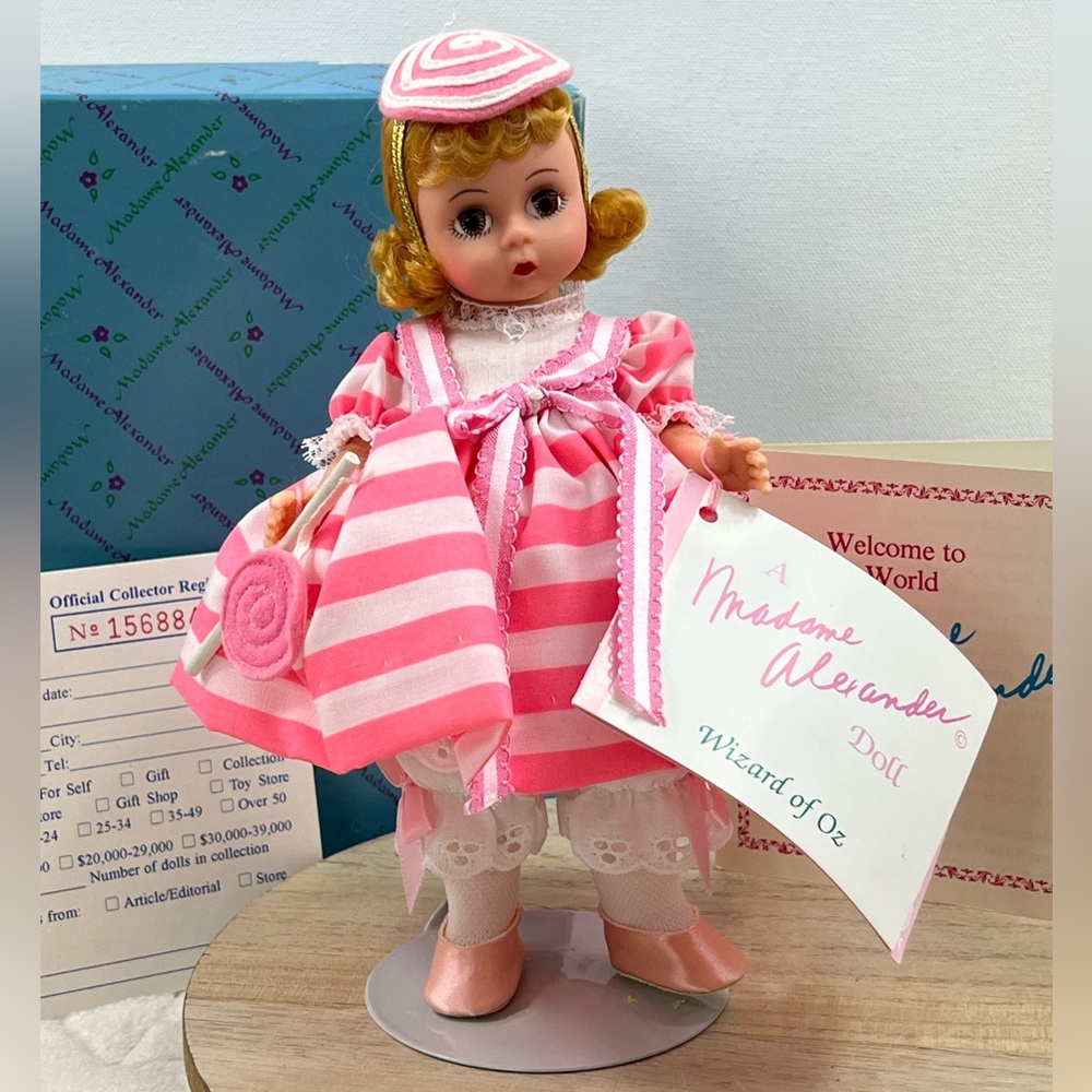 Lollipop Munchkin Madame Alexander Doll #14513 Wizard Of Oz 1995 Box Tag 8” Toy